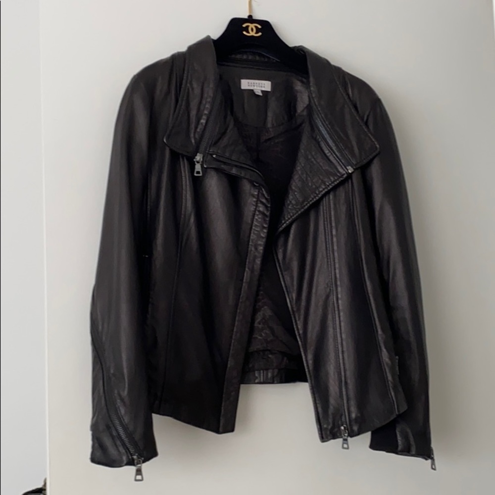 Barney’s Leather jacket 100% genuine leather black